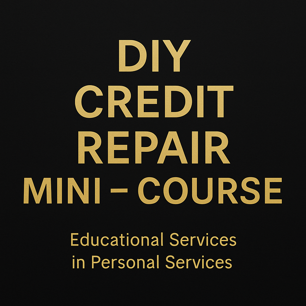 DIY CREDIT REPAIR MINI - COURSE