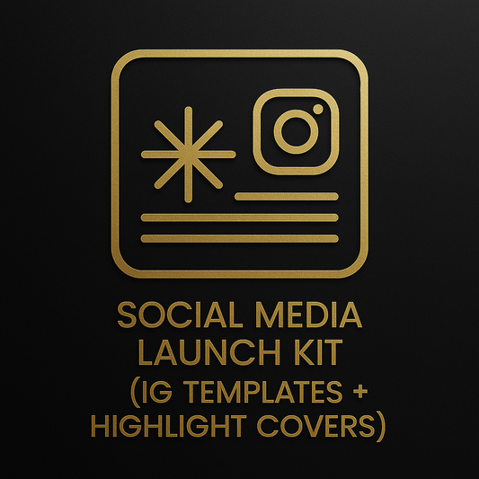 SOCIAL MEDIA LAUNCH KIT (IG TEMPLATES + HIGHLIGHT COVERS)